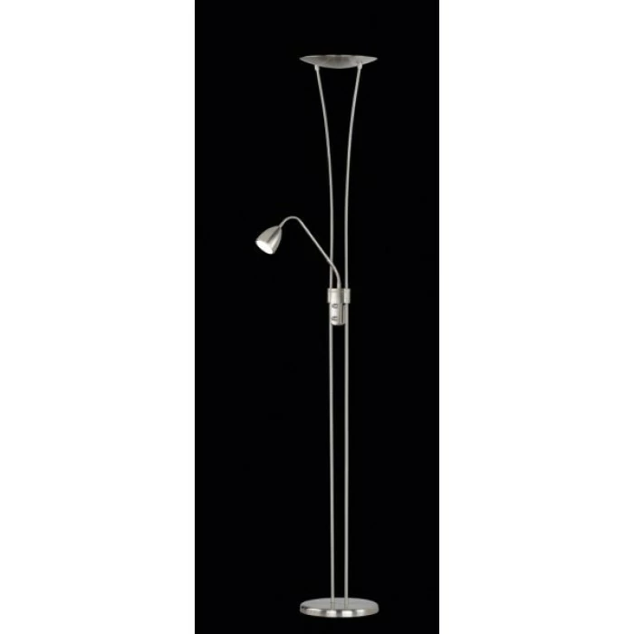 Trio Leuchten ARIOZONA Stehleuchte LED Nickel-Matt, Chrom, Edelstahl, 1-flammig 1 Trio Leuchten ARIOZONA Stehleuchte LED Nickel-Matt, Chrom, Edelstahl, 1-flammig