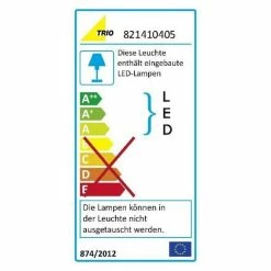 Trio Leuchten CLAPTON Deckenleuchte LED Chrom, Aluminium, Edelstahl, 4-flammig -Bürolampen Verkäufe trio leuchten clapton deckenleuchte 821410405 do1 7