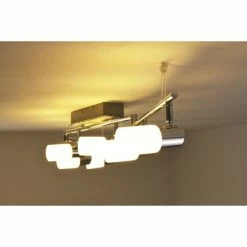 Trio Leuchten CLAPTON Deckenleuchte LED Chrom, Aluminium, Edelstahl, 6-flammig -Bürolampen Verkäufe trio leuchten clapton deckenleuchte 821410605 do1 3