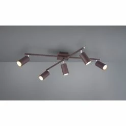 Trio Leuchten MARLEY Deckenleuchte Rostfarben, 5-flammig -Bürolampen Verkäufe trio leuchten marley deckenleuchte 612400524 3