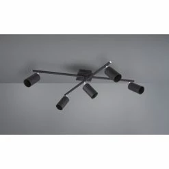 Trio Leuchten MARLEY Deckenleuchte Schwarz, 5-flammig -Bürolampen Verkäufe trio leuchten marley deckenleuchte 612400532 5
