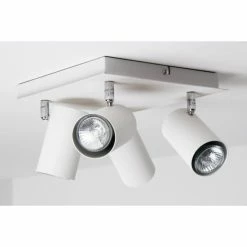 Trio Leuchten MARLEY Deckenleuchte Weiß, 4-flammig -Bürolampen Verkäufe trio leuchten marley deckenleuchte 802430401 do1 17