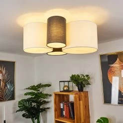 Hofstein Trisett Deckenleuchte Schwarz, Grau, Weiß, 4-flammig 22 Hofstein Trisett Deckenleuchte Schwarz, Grau, Weiß, 4-flammig -Bürolampen Verkäufe trisett deckenleuchte h3388150 10