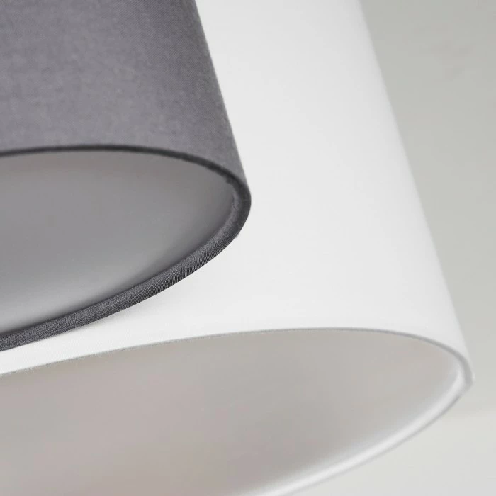 Hofstein Trisett Deckenleuchte Schwarz, Grau, Weiß, 4-flammig 6 Hofstein Trisett Deckenleuchte Schwarz, Grau, Weiß, 4-flammig – Bild 6