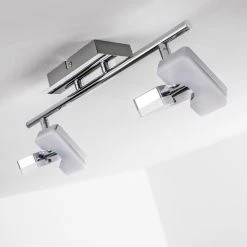 Hofstein Turin Deckenspot LED Chrom, 2-flammig -Bürolampen Verkäufe turin deckenspot h167619 24