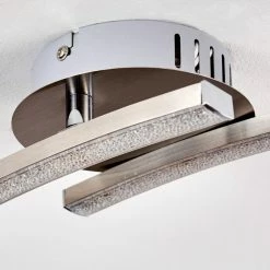 Hofstein Tusula Deckenleuchte LED Nickel-Matt, 2-flammig -Bürolampen Verkäufe tusula deckenleuchte h3274347 11