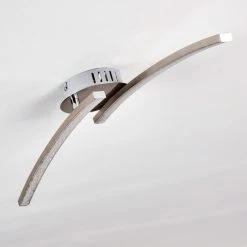 Hofstein Tusula Deckenleuchte LED Nickel-Matt, 2-flammig -Bürolampen Verkäufe tusula deckenleuchte h3274347 15