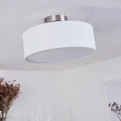 Hofstein Tveid Deckenleuchte Nickel-Matt, 2-flammig -Bürolampen Verkäufe tveid deckenleuchte h3433515 11