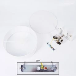 Hofstein Tveid Deckenleuchte Nickel-Matt, 2-flammig -Bürolampen Verkäufe tveid deckenleuchte h3433515 4