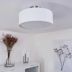 Hofstein Tveid Deckenleuchte Nickel-Matt, 2-flammig -Bürolampen Verkäufe tveid deckenleuchte h3433515 9