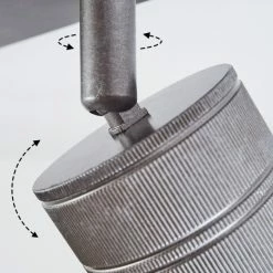 Hofstein Tyldom Deckenleuchte Grau, Silber, 4-flammig -Bürolampen Verkäufe tyldom deckenleuchte h3433577 5