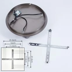 Hofstein Tyldom Deckenleuchte Altsilber, 3-flammig -Bürolampen Verkäufe tyldom deckenleuchte h3434154 4