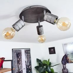 Hofstein Tyldom Deckenleuchte Altsilber, 3-flammig -Bürolampen Verkäufe tyldom deckenleuchte h3434154 9