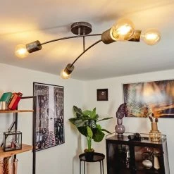 Hofstein Tyldom Deckenleuchte Altsilber, 4-flammig -Bürolampen Verkäufe tyldom deckenleuchte h3442401 10