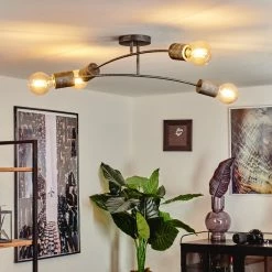 Hofstein Tyldom Deckenleuchte Altsilber, 4-flammig -Bürolampen Verkäufe tyldom deckenleuchte h3442401 6