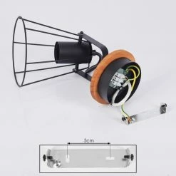 Hofstein Uatuasa Deckenleuchte Schwarz, Naturfarben, 1-flammig -Bürolampen Verkäufe uatuasa deckenleuchte h3443231 4