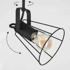 Hofstein Uatuasa Deckenleuchte Schwarz, Naturfarben, 1-flammig -Bürolampen Verkäufe uatuasa deckenleuchte h3443231 5