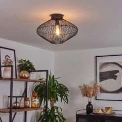 Hofstein Unafo Deckenleuchte Schwarz, 1-flammig -Bürolampen Verkäufe unafo deckenleuchte h3442715 8