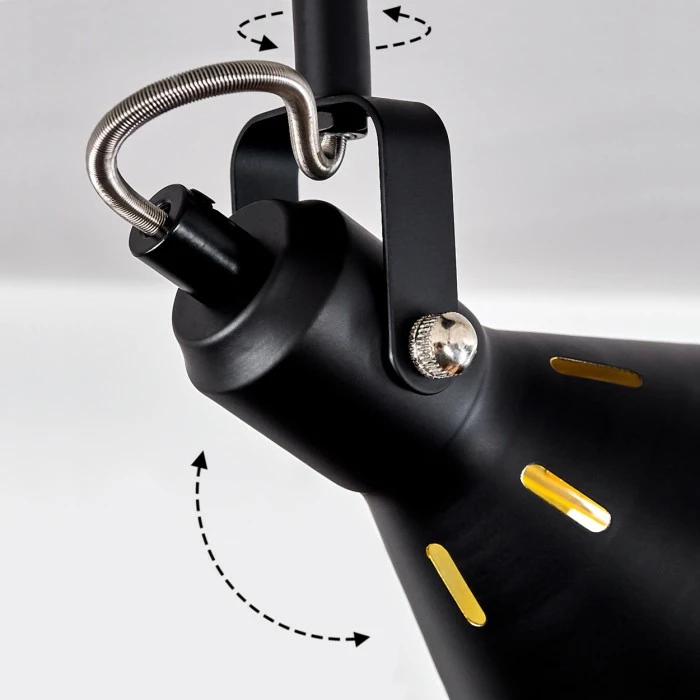 Hofstein Upiano Deckenleuchte Chrom, Schwarz, 3-flammig 6 Hofstein Upiano Deckenleuchte Chrom, Schwarz, 3-flammig – Bild 6