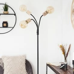 Hofstein Vasanello Stehleuchte Schwarz, Braun, 3-flammig -Bürolampen Verkäufe vasanello stehleuchte h3413753 11