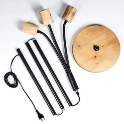 Hofstein Vasanello Stehleuchte Schwarz, Braun, 3-flammig -Bürolampen Verkäufe vasanello stehleuchte h3413753 4