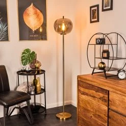 Hofstein Verbania Stehleuchte Messing, 1-flammig