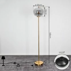 Hofstein Verbania Stehleuchte Messing, 1-flammig -Bürolampen Verkäufe verbania stehleuchte h3443682 3