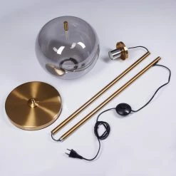 Hofstein Verbania Stehleuchte Messing, 1-flammig -Bürolampen Verkäufe verbania stehleuchte h3443682 4