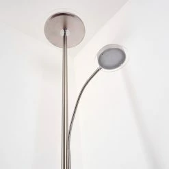 Hofstein Veteli Deckenfluter LED Nickel-Matt, Chrom, 2-flammig -Bürolampen Verkäufe veteli deckenfluter h3080856 3
