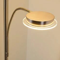 Hofstein Veteli Deckenfluter LED Nickel-Matt, Chrom, 2-flammig -Bürolampen Verkäufe veteli deckenfluter h3080856 9