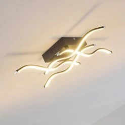 Hofstein Voltti Deckenleuchte LED Schwarz, 4-flammig -Bürolampen Verkäufe voltti deckenleuchte h3090084 13