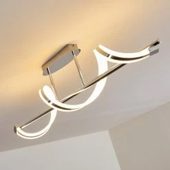 Hofstein Vora Deckenleuchte LED Chrom, 1-flammig -Bürolampen Verkäufe vora deckenleuchte h3090114 4