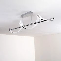 Hofstein Vora Deckenleuchte LED Chrom, 1-flammig -Bürolampen Verkäufe vora deckenleuchte h3090114 9