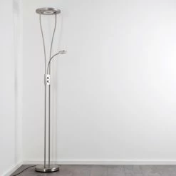 Hofstein Watino Deckenfluter LED Nickel-Matt, 3-flammig -Bürolampen Verkäufe watino deckenfluter h000458 34