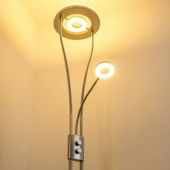 Hofstein Watino Deckenfluter LED Nickel-Matt, 3-flammig -Bürolampen Verkäufe watino deckenfluter h000458 47