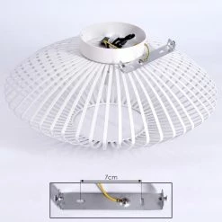 Hofstein Wemude Deckenleuchte Weiß, 1-flammig -Bürolampen Verkäufe wemude deckenleuchte h3019184 4