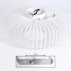 Hofstein Wemude Deckenleuchte Weiß, 1-flammig -Bürolampen Verkäufe wemude deckenleuchte h3019214 4