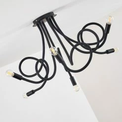 Hofstein Wertach Deckenleuchte Schwarz, 6-flammig -Bürolampen Verkäufe wertach deckenleuchte h3345382 9