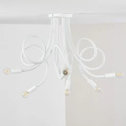 Hofstein Wertach Deckenleuchte Weiß, 6-flammig -Bürolampen Verkäufe wertach deckenleuchte h3345405 13