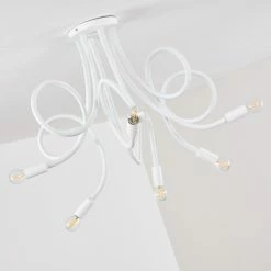 Hofstein Wertach Deckenleuchte Weiß, 6-flammig -Bürolampen Verkäufe wertach deckenleuchte h3345405 9