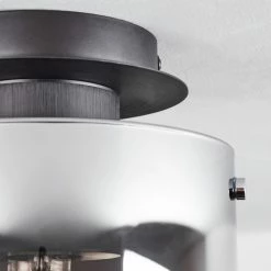 Hofstein Wichita Deckenleuchte Schwarz, Rauchfarben, 1-flammig -Bürolampen Verkäufe wichita deckenleuchte h3368374 2