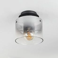 Hofstein Wichita Deckenleuchte Schwarz, Rauchfarben, 1-flammig -Bürolampen Verkäufe wichita deckenleuchte h3368374 7