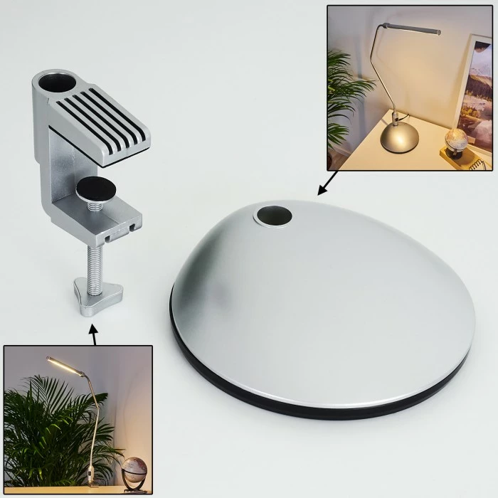 Hofstein Winnipeg Klemmleuchte LED Silber, 1-flammig 8 Hofstein Winnipeg Klemmleuchte LED Silber, 1-flammig – Bild 8