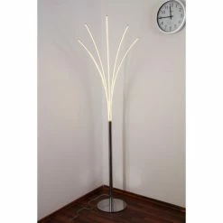 Wofi Leuchten Wofi BENETT Standleuchte Chrom, 1-flammig -Bürolampen Verkäufe wofi benett standleuchte 3557 05 01 0000 do1 11