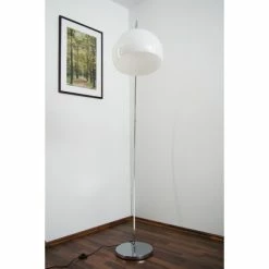 Wofi Leuchten Wofi SANDER Bogenleuchte Chrom, Weiß, 1-flammig -Bürolampen Verkäufe wofi sander bogenleuchte w308401010000 do1 9