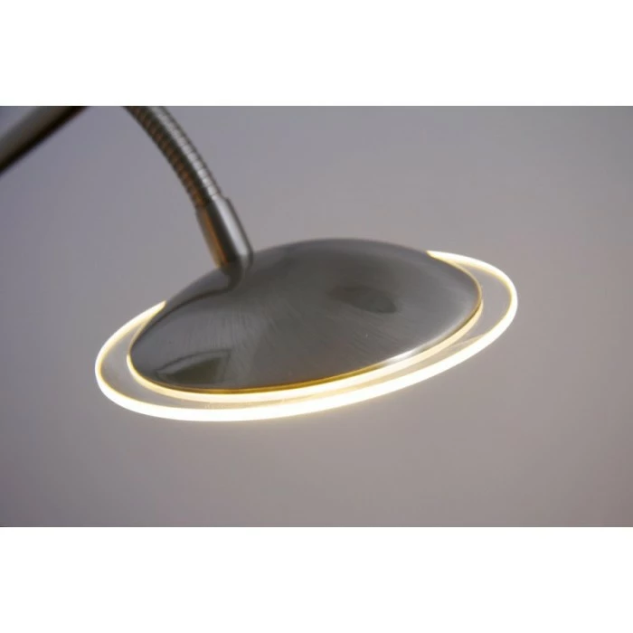 Wofi Leuchten Wofi TWIN Standleuchte LED Nickel-Matt, Edelstahl, 1-flammig 2 Wofi Leuchten Wofi TWIN Standleuchte LED Nickel-Matt, Edelstahl, 1-flammig – Bild 2