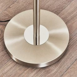 Hofstein Wonsbek Deckenfluter LED Nickel-Matt, 1-flammig -Bürolampen Verkäufe wonsbek deckenfluter h3297315 do1 16