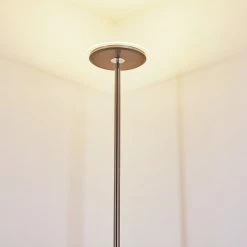 Hofstein Wonsbek Deckenfluter LED Nickel-Matt, 1-flammig -Bürolampen Verkäufe wonsbek deckenfluter h3297315 do1 20