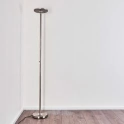 Hofstein Wonsbek Deckenfluter LED Nickel-Matt, 1-flammig -Bürolampen Verkäufe wonsbek deckenfluter h3297315 do1 23