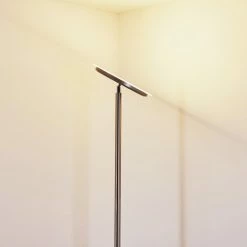 Hofstein Wonsbek Deckenfluter LED Nickel-Matt, 1-flammig -Bürolampen Verkäufe wonsbek deckenfluter h3297315 do1 30